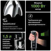 Погружной блендер Braun MQ5277BK