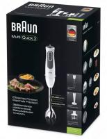 Погружной блендер 4 в 1 Braun Minipimer 3 MQ3137WH