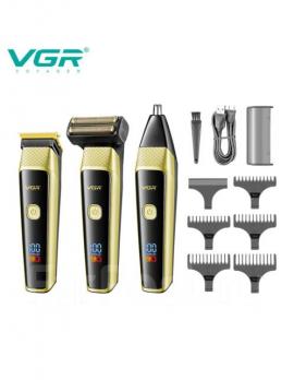 Аккумуляторный триммер для волос и бритья VGR V-366
