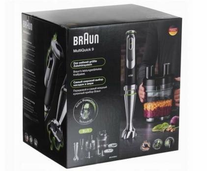 Погружной блендер Braun MultiQuick 9 MQ9175XL 1200 Вт, черный