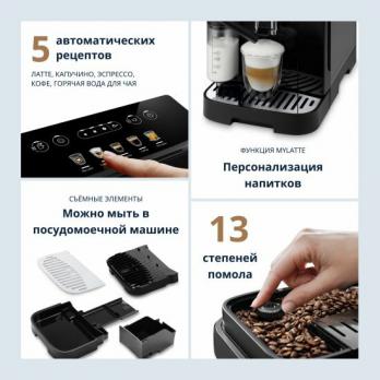 Кофемашина DeLonghi ECAM290.61.B Magnifica Evo