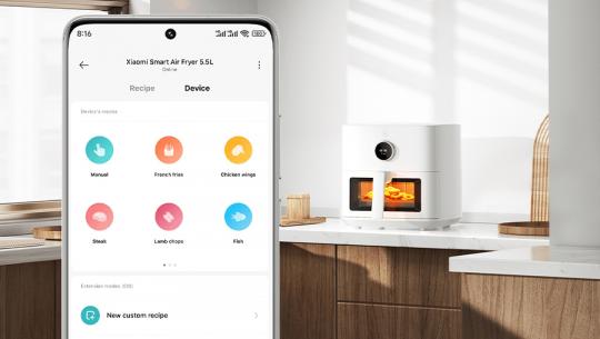 Фритюрница, аэрогриль Xiaomi Mijia Smart Air Fryer 5,5L EU
