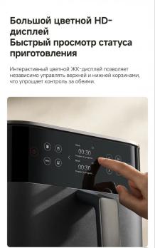 Аэрогриль, (аэрофритюрница) Xiaomi Smart Dual Zone Air Fryer на 12 литров